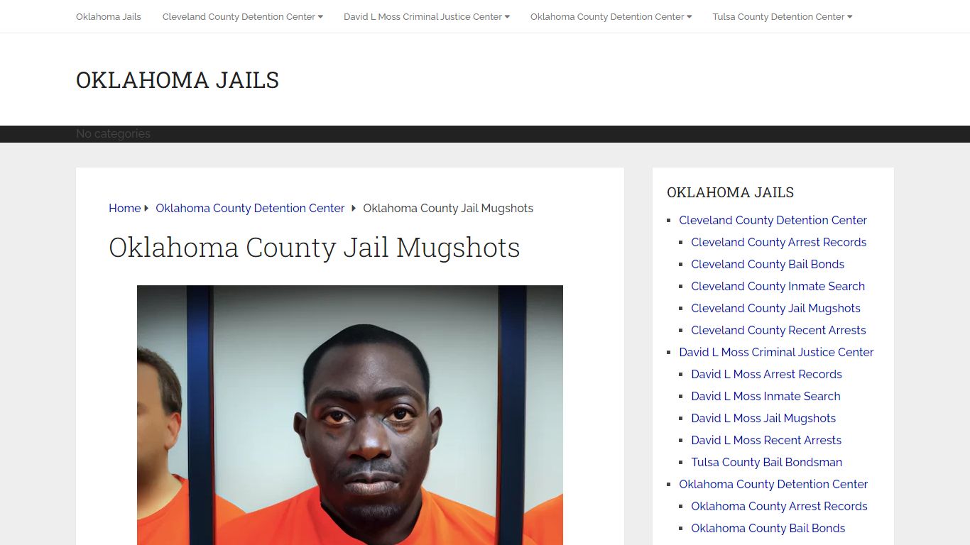 Oklahoma County Jail Mugshots - Inmate Pictures and Photos